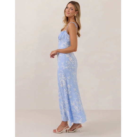 Park & Fifth Blue Floral Dress - Picture 3 of 10